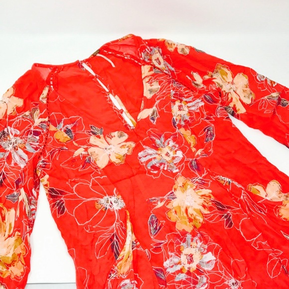 Free People Red Floral Dress - Picture 5 of 5